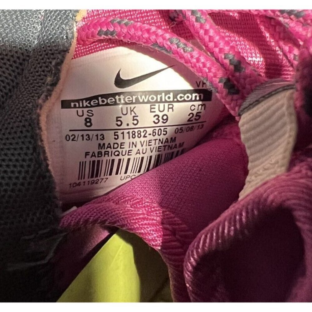 Nike Roshe One Women’s White Club Pink Running Shoes Size 8 #511882-605 - Picture 9 of 9